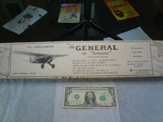Vintage Flyline Aristocrat General R/c Model Airplane Kit 1295 / 36 " / Nib / Cox