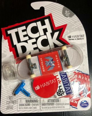 Tech Deck Series 11 2019 Skate Fingerboard.  Habitat Marius Syvanen Rare