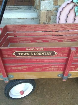Vintage Town and Country Radio Flyer Red Wagon 2