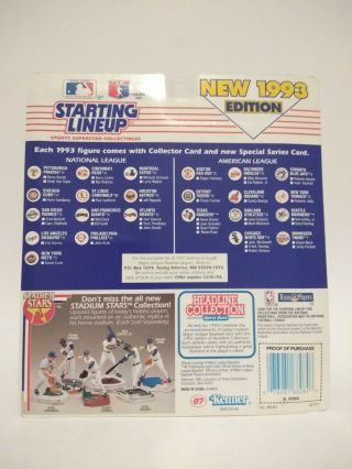 Nolan Ryan Starting Lineup 1993 Extended Texas Rangers 2