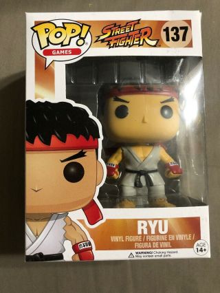 Funko Pop Games Ryu Pop Vinyl Figure 137 Street Fighter Ii