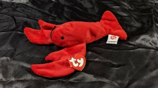 Ty Beanie Babies Baby Pinchers Lobster 4026 3rd Gen.  Hang Tag / 2nd Tush Tag