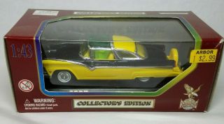 1/43 Road Legends Ford Fairlane Crown Victoria Yellow & Black