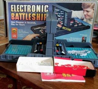 Electronic Battleship Board Game Milton Bradley 1982 Complete &