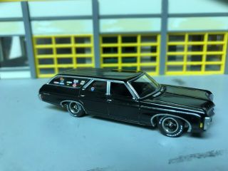 1/64 1969 Chevy Kingswood Wagon /black/blk Int/427 Auto/torq - Thrust Wheels