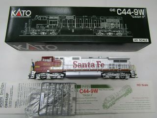Kato 37 - 6156 Ho Santa Fe C44 - 9w Road No.  653 Digitrax Dcc Pre Owned