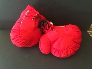 Mello Pillo Fight Boxing Gloves Pellet Filled Toy Red Hug Me Boys Rm Fun Pillow
