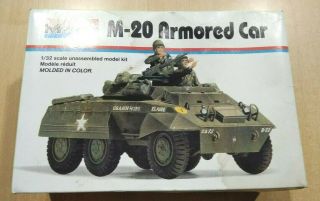 43 - 4101 Monogram 1/32nd Scale M20 Armored Car Plastic Model Kit