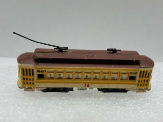 Vintage Bachmann N Scale Yellow Brill Trolley 61098 36 - Parts