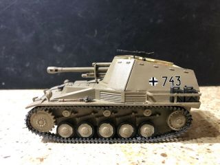 Used/built/painted Model - Bandai German Ww Ii Pz.  H Auf Gw Ii " Wespe " 1/48