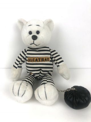 Alcatraz White Prison Teddy Bear