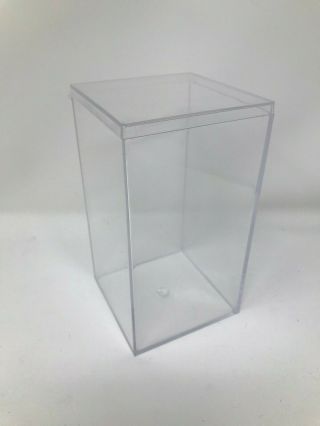 Display Case For Beanie Babies Or Other Collectibles 4x4x7 Plastic - Acrylic