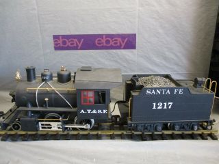 Lgb G Scale 20231.  2 2 - 4 - 0 Locomotive And Tender Santa Fe 1217