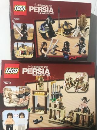 LEGO Disney Prince of Persia 7570 The Ostrich Race & 7569 Desert Attack 2