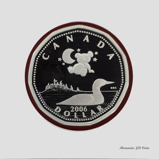 2006 Canada " Baby Lullabies " Silver Loon Dollar Coin