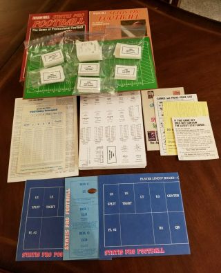 Avalon Hill - Statis Pro Football 5th Edition 1990 - Partially Unpunched