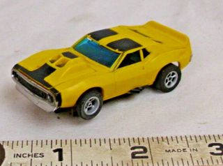 Aurora Afx Amx Javelin Ho Slot Car 1960s In Yellow