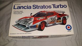 Entex Lancia Stratos Turbo Model Kit 9501 1/25 Scale