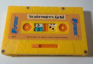 1987 Milton Bradley Flipsiders Scavengers Gold Cassette Tape And Instructions