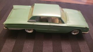 Vintage Amt Dealer Promo Model Car 1960 Ford Galaxie Green 4 Door
