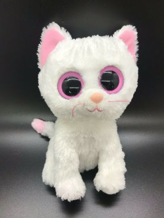 Rare Ty Beanie Boos Cashmere The White Kitty Cat Kitten 6 " Plush