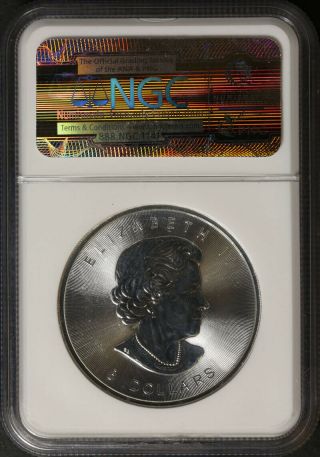 2015 Canada 1.  25 Ounce Silver Bison $8 Ngc Ms69 Scales Right Label
