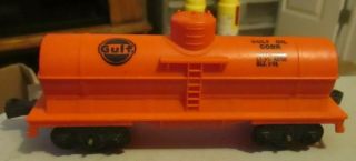 Marx Uncommon Gulf 4 Wheel Tank Car Complete And In