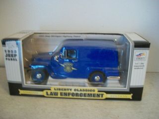 1953 Jeep.  Michigan State Police.  Liberty Die Cast 1/25 Or 1/24