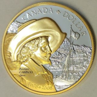 2008 Canada Silver Proof Dollar Quebec City