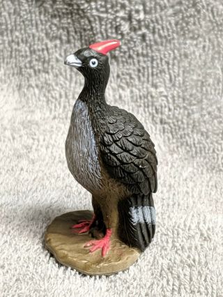 Yowie Horned Guan Bird Toy Realistic Animal Collectible Figurine