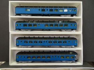 Ho Passenger Train Set Of 4 B&o 1 Of 1 Custom Built Palace Cars W Interiors D14