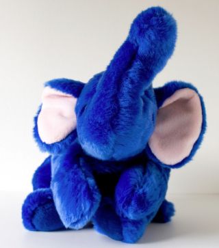 Ty Beanie Buddy Peanuts Royal Blue Elephant Soft And Cuddly 16 "