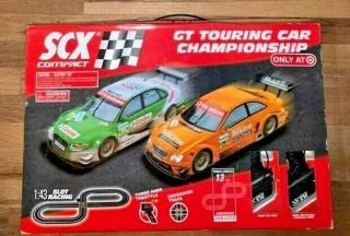 Scx Compact 1:43 Gt Touring Car Championship Slot Car Track