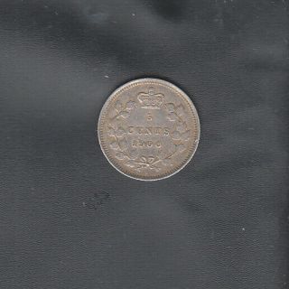 1900 Large Date Canada Silver 5 Cents