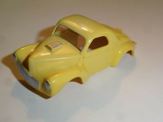Vintage Aurora T - Jet Yellow Willys Body - Ho Slot Car