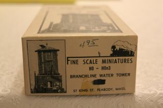 Fine Scale Miniatures,  Kit 25 Ho/hon3 Branchline Water Tank Craftsman Kit