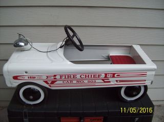 1960s Amf Fire Chief Pedal Car 503 In - - Restored.