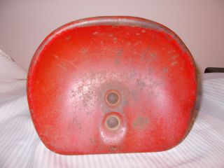 Vintage Red Pedal Tractor Seat - Pedal Tractor Parts