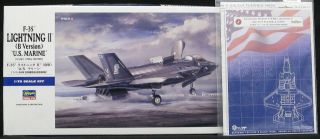 1/72 Hasegawa Models Lockheed Martin F - 35b Lightning Ii With Paint Masks