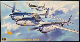1/48 Hasegawa Models Lockheed P - 38j Lightning American Wwii Fighter