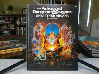 1991 Tsr Ad&d Unearthed Arcana 2017 Hc / Complete / 12th Printing / Nm Gold Logo
