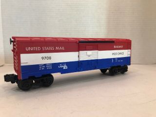Lionel O Scale Post Office Car.  6 - 9708.