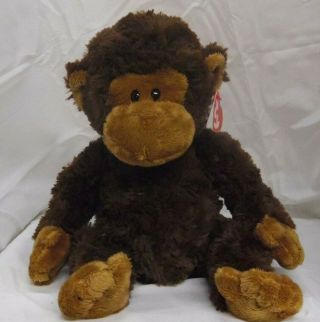 Bungle 2008 Ty Classic Curly Brown Plush 13in Monkey Chimp 70028