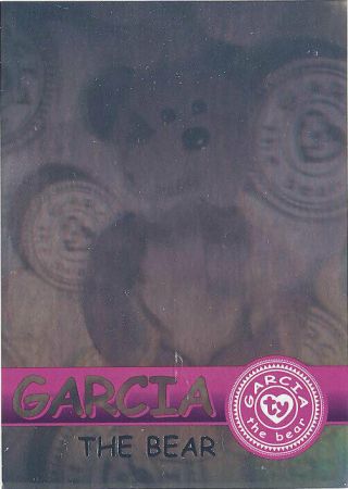 Ty Beanie Babies Bboc Card - Series 2 Rare Bear (silver) - Garcia The Bear - Nm/m