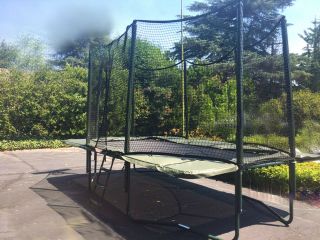Alleyoop Alley Ooop 9x15 Feet Rectangle Trampoline With Safety Net Enclosure