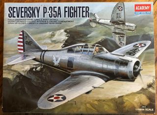 Academy 1/48 Seversky P - 35a Fighter Plastic Model Kit 2180 - Parts