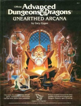 Tsr Ad&d 1st Ed Unearthed Arcana Hc Vg