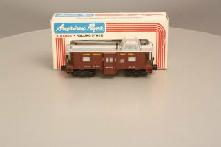 American Flyer 6 - 48700 S Scale Southern Pacific Brown & Silver Bay Window Caboos