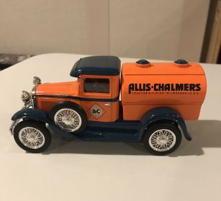 Allis Chalmers Model A Tanker Truck Coin Bank