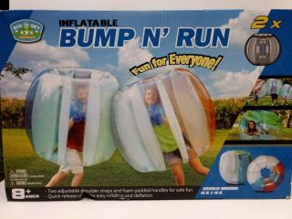 Big Sky Bump N Run 2 Pack 4ft Bubble Ball Outdoor Party Body Balloon
